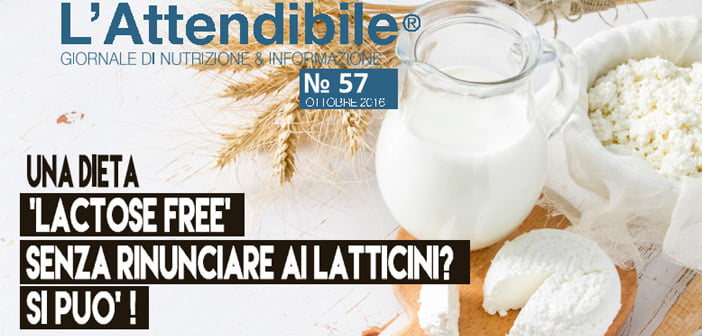 Una dieta “lactose free” senza rinunciare ai latticini