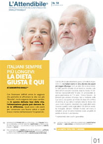 Numero 58 Gli italiani sempre più longevi