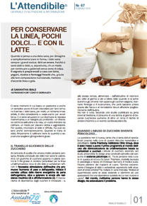 Numero 67 Per conservare la linea, pochi dolci...e con il latte.