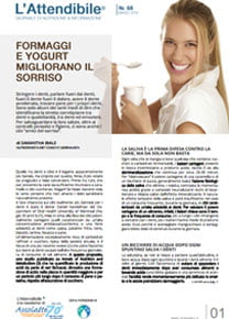 Formaggi e yogurt migliorano il sorriso.