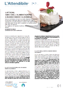 Numero 71 Latticini contro la glicemia